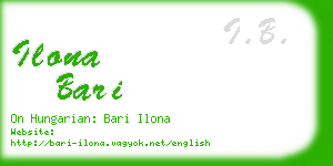 ilona bari business card
